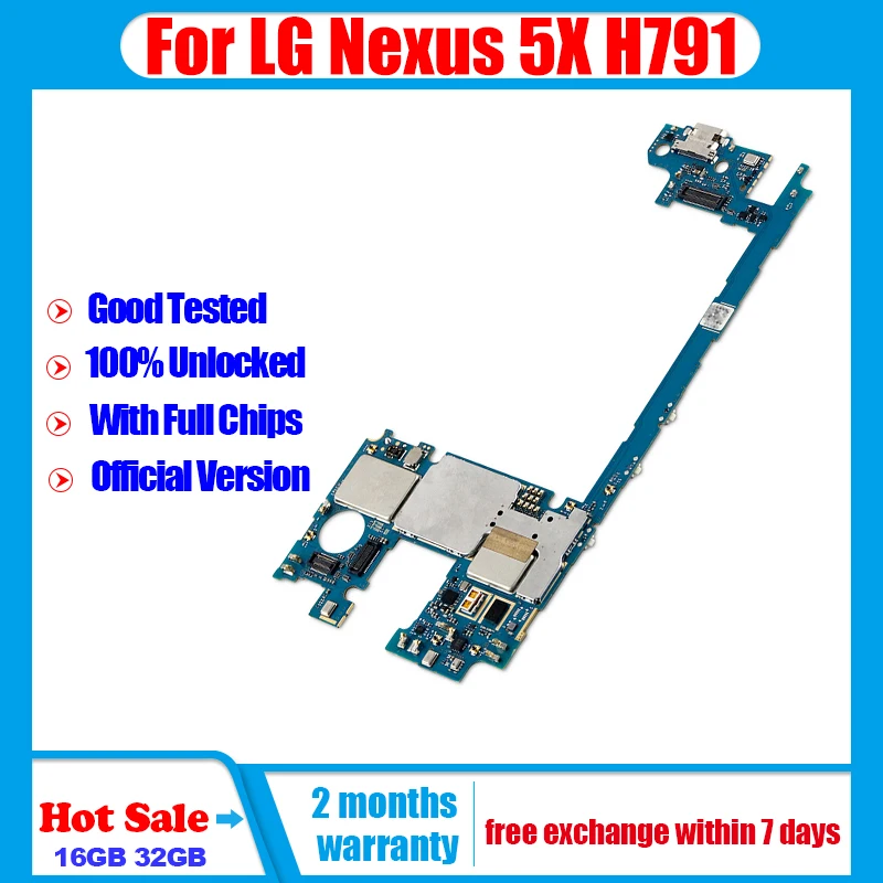 Материнская плата для LG Nexus 5X H791 разблокированная 16 ГБ 32 мобильного телефона