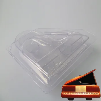 

New creative 3D piano chocolate diy mold easy mold release cleaning environmentally friendly plastic baking auxiliary model