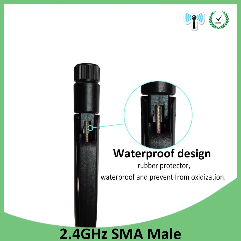 EOTH 2.4g antenna 8dbi sma male wlan wifi 2.4ghz antene IPX ipex 1 SMA female pigtail Extension Cable iot module antena
