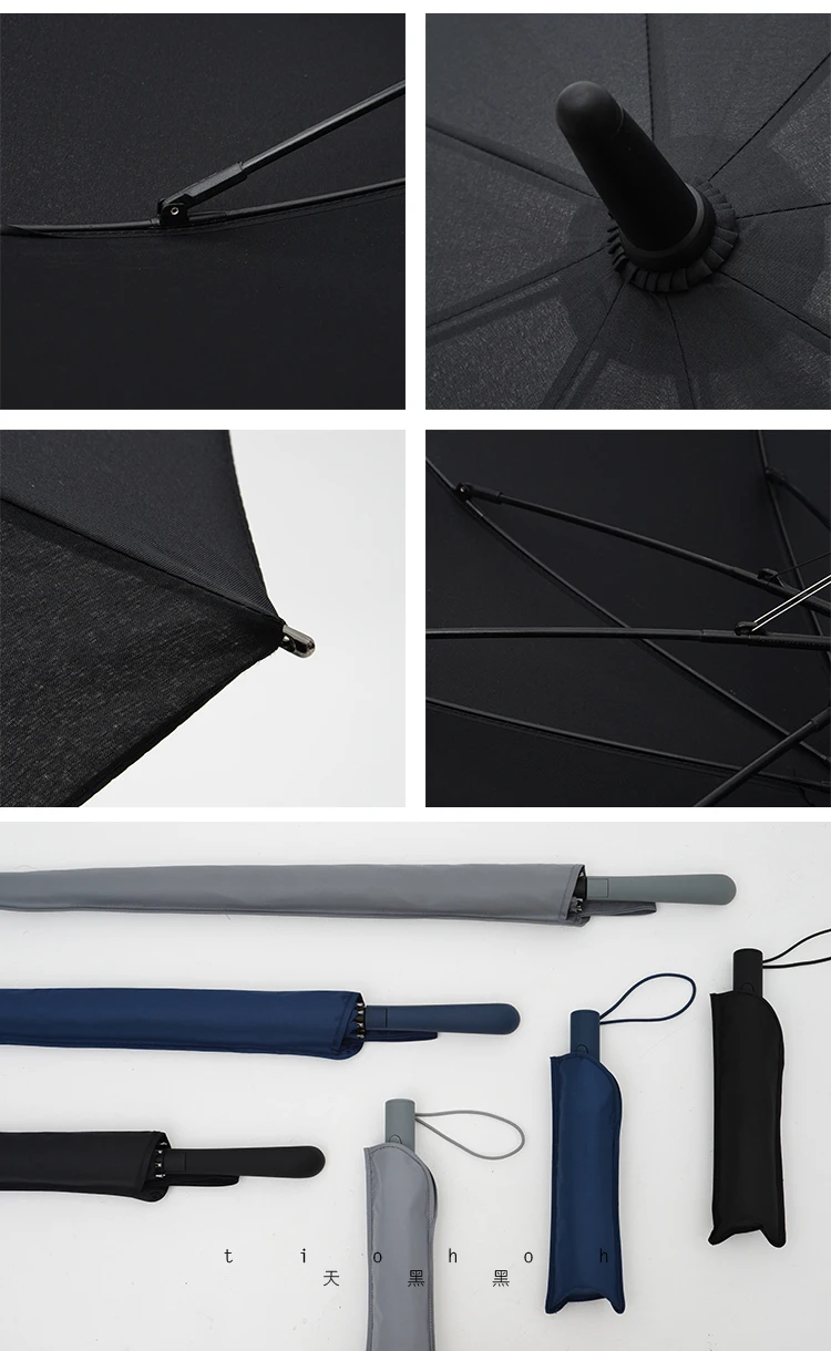 Tiohoh, автоматический зонт в японском стиле, серия IT, зонт с длинной ручкой, мужской, Деловой, зонт для гольфа, Зонт от дождя, женский, ветрозащитный, Paraguas