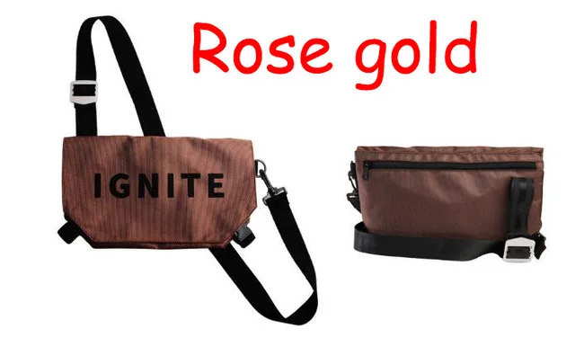 Новейшая спортивная сумка Xiaomi IGNITE на плечо через плечо, нагрудная сумка, стильный мужской повседневный рюкзак hundred tower - Цвет: rose gold 1pcs