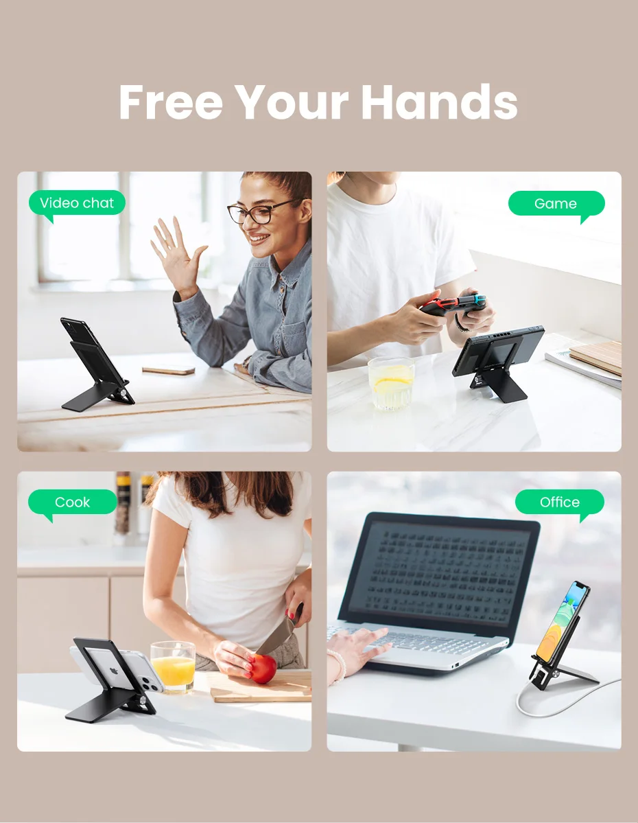 UGREEN Stand for Desk Adjustable Phone Holder Dock description image 2