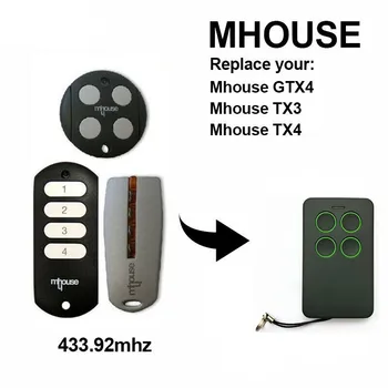 

MHOUSE GTX4, GTX4C, TX3, TX4 Compatible Remote Control Rolling code 433.92MHz