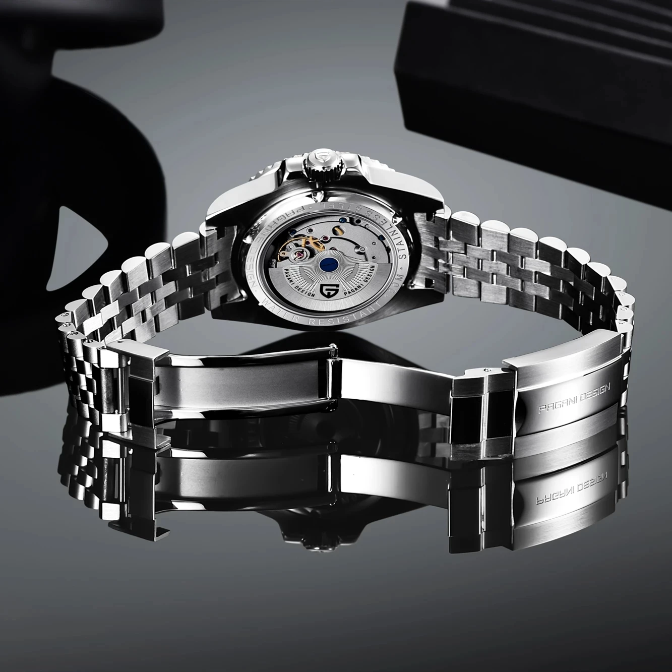 PAGANI DESIGN Men Automatic Watches Sapphire Glass 40mm Ceramic GMT Mechanical Wristwatch Top Brand Sports Waterproof Men Watch 6