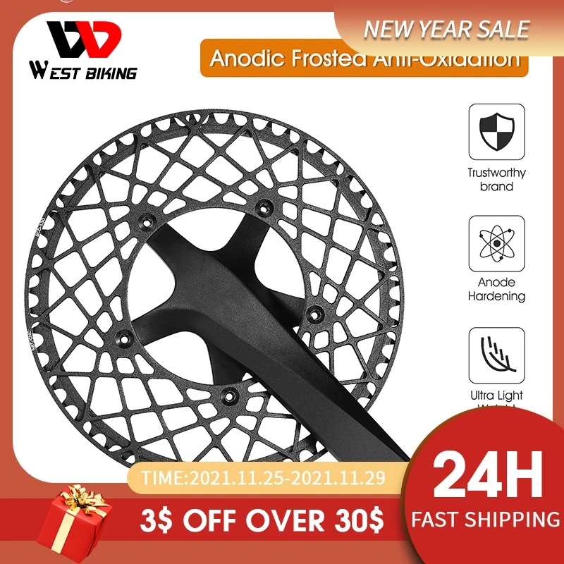 WEST BIKING складной велосипедный Кривошип 130 BCD 53T/56T/58T для велосипеда 225/235/245 мм | Спорт