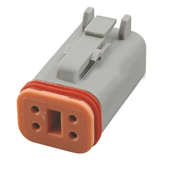 

5/10sets auto 4pin plastic waterproof plug wiring harness cable female connector DT06-4S 1 order"