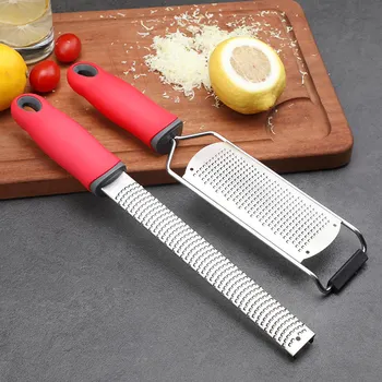 

ERMAKOVA Cheese Spreader Slicer Grater Citrus Zester Lemon Ginger Garlic Nutmeg Chocolate Vegetable with Protect Cover and Brush