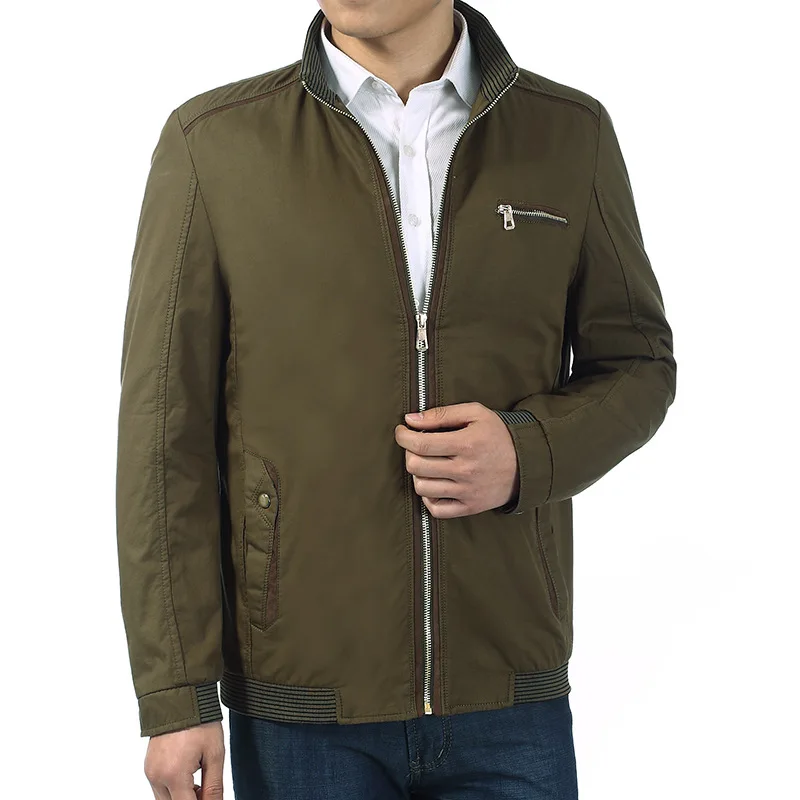

Spring And Autumn New Style Casual Coat Spring And Autumn Men Stitching Jacket Middle-aged MEN'S Coat