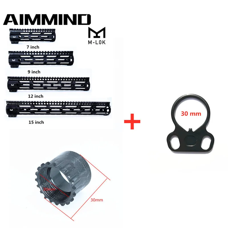 AR-15 M4 M16 MLOK Slim Free Float Handguard Picatinny Rail Mount Bracket для прицела с переходником | Спорт и