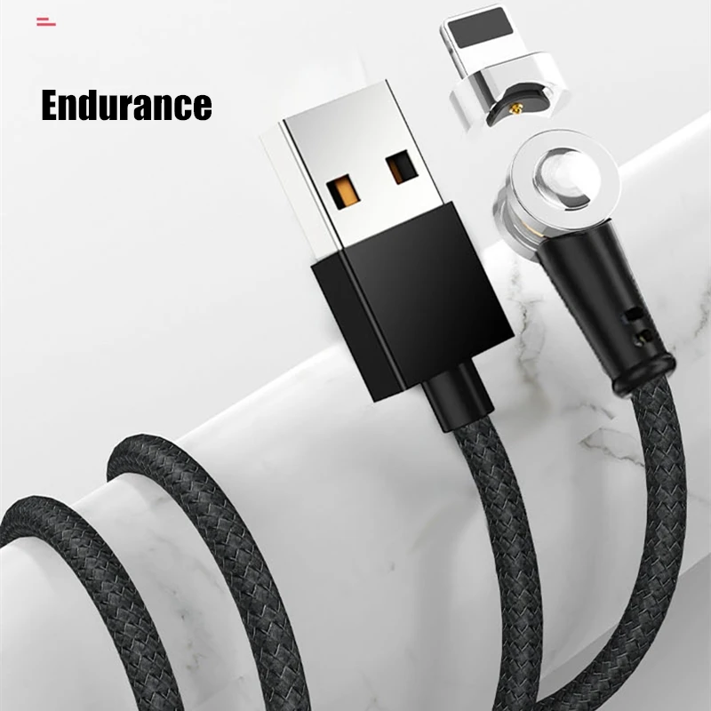 Магнитный зарядный usb-кабель на 180 градусов для iphone, huawei, Xiaomi, type-C, магнитный usb-кабель Micro USB, провод для мобильного телефона