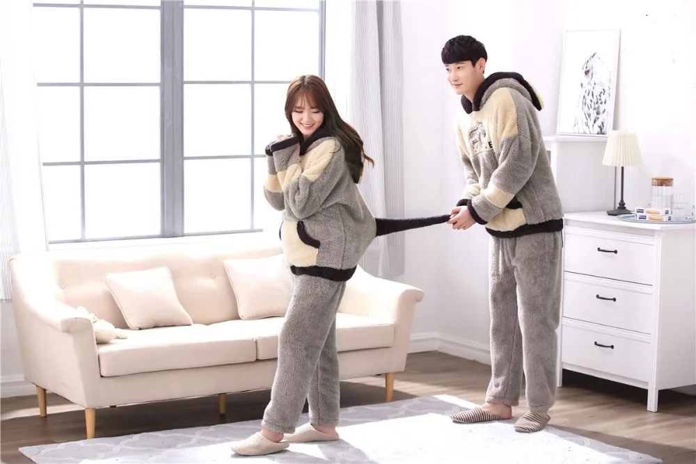 Пара пижамных комплектов, одежда для сна, толстый зимний пижамный комплект, теплые пижамы, комплект пижам, фланелевые пижамы с животными, Mujer, пижамы, Entero