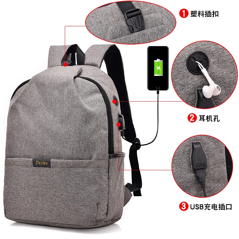 

Multi-functional Computer Bag USB Charging Anti-theft Backpack Fashion Backpack Fashion-Style Casual