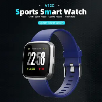 

Durable Smart Bracelet Multi-function V12C Smart Bracelet IP68 Heart Rate Monitor Fitness Tracker Pedometer Wristband