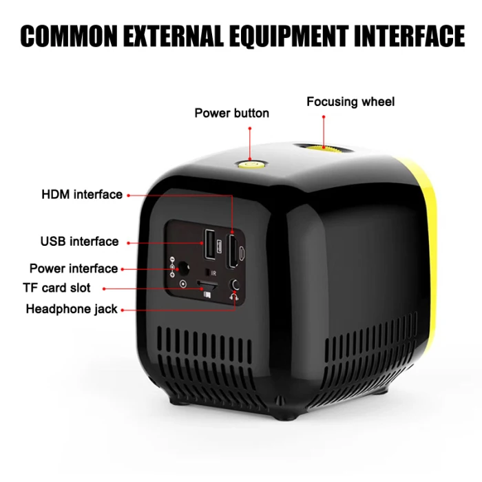 Мини Портативный проектор светодиодный домашний кинотеатр HD 1080P дисплей USB/HDMI/TF карта интерфейс SP99