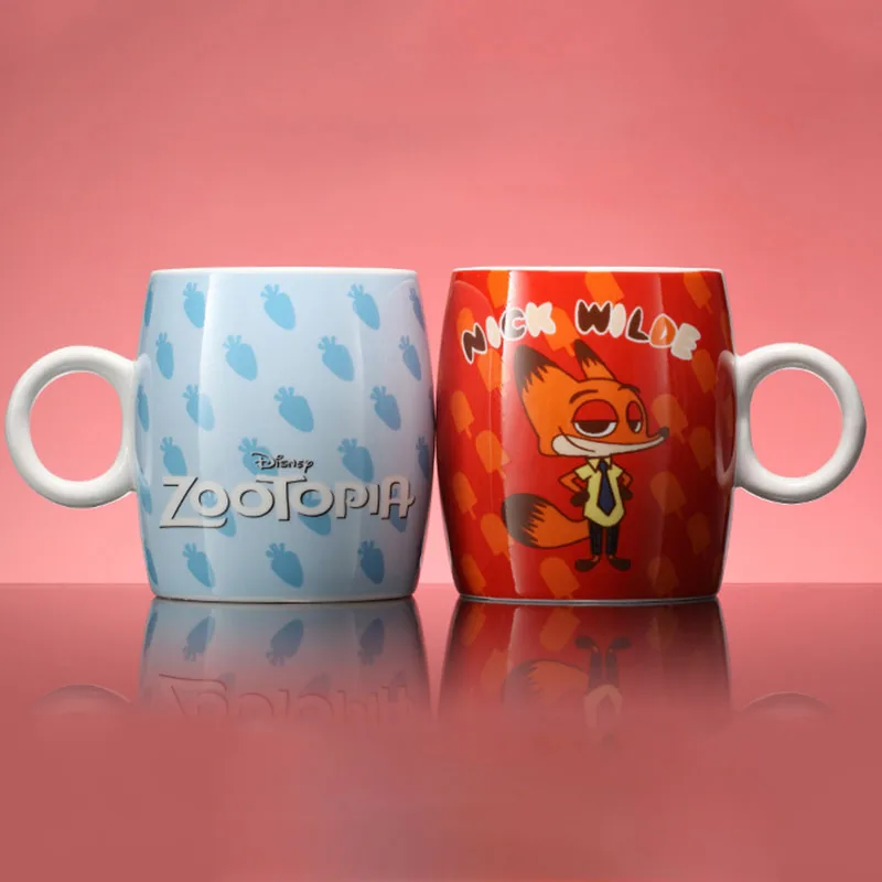 Кружка Disney Zootopia 300 мл чашка Q Edition с героями мультфильмов Ник Джуди керамическая