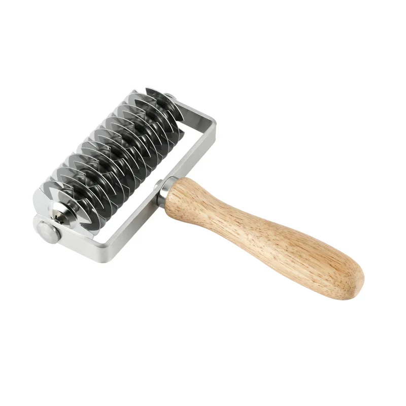 

Baking Tools Stainless Steel Wooden Handle Pizza Roller Dim Sum Hob Pizza Sala Net Knife Cookie Cutter Kitchen Tools