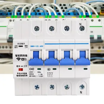 

400V 4P WiFi Circuit Breaker Remote Control by Voice Control With Amazon Alexa and Google Home Smart Switch /Automatic Recloser