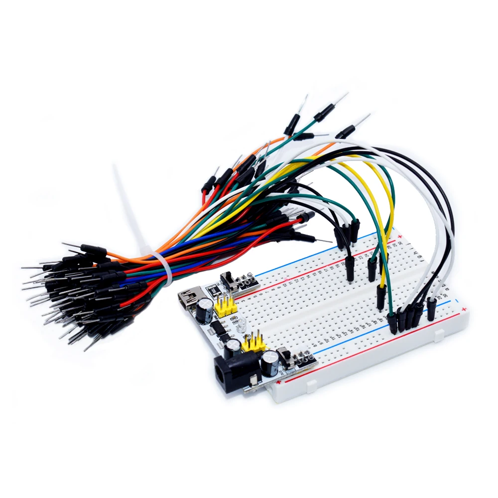 NEW MB-102 MB102 Breadboard 400 830 Point Solderless PCB Bread Board Test Develop DIY for arduino laboratory SYB-830 image 25