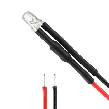 

uxcell 3mm Pre Wired LED Diodes Light Emitting Diode Light 7Colors x10pcs 70pcs