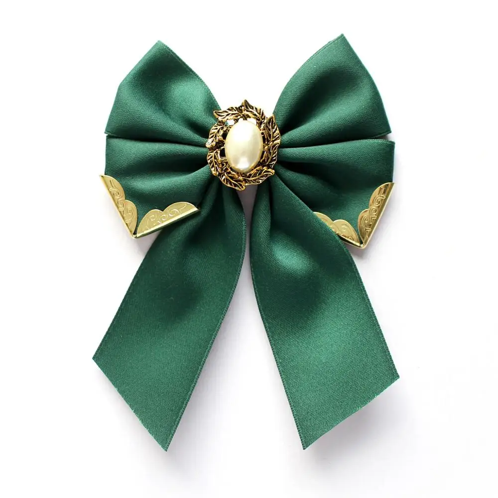 Ribbon Bow Tie Британский Для мужчин Для женщин свадебный банкет воротник Средства ухода за кожей Шеи Рубашка Лук Галстуки вручную из золотистого металла школьников бабочки со стразами и бантом - Цвет: Ribbon Bow Tie
