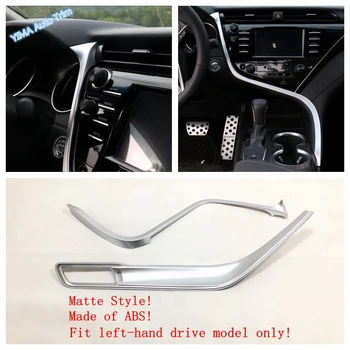 

Lapetus Fit For Toyota Camry 2018 - 2020 LHD Central Console Control Strip Cover Trim Interior Carbon / Matte / Red / Wood Grain