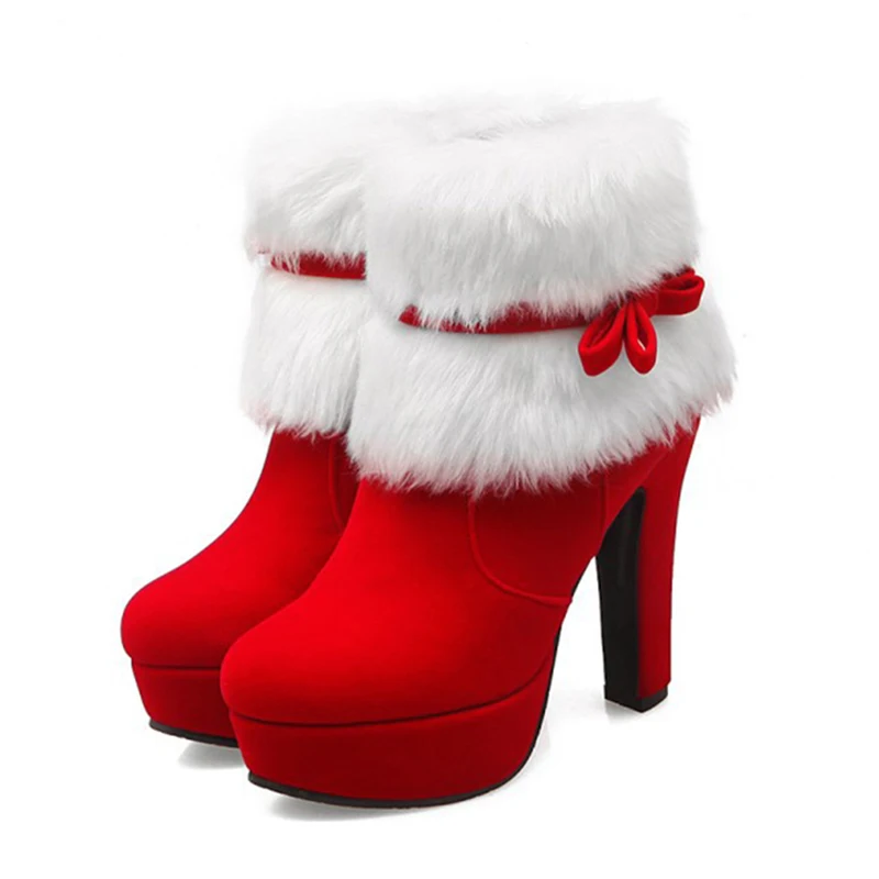 red christmas heels