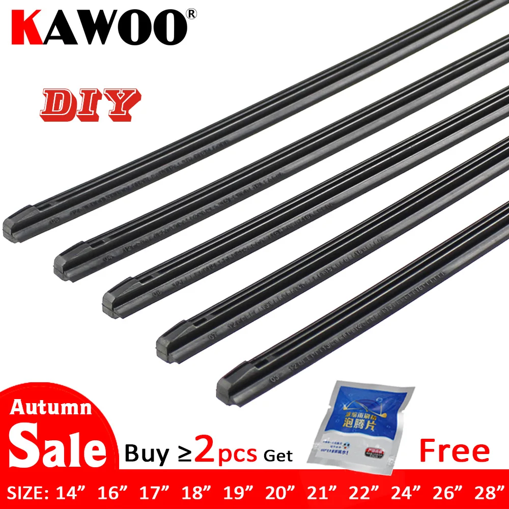 Get This Wiper-Blade Accessories Refill Rubber-Strip Vehicle-Insert KAWOO Soft Car 8mm 14-16--17-18-19-20-21-22-24-26-28-1pcs 32227968333