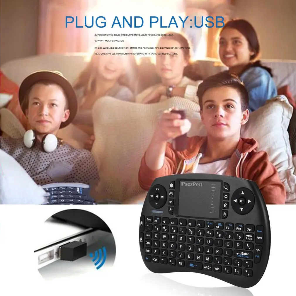 

hot! Mini Lightweight 2.4GHz Keyboard Smart Mouse Remote Control Touchpad for Android Smart TV KP-810-21S