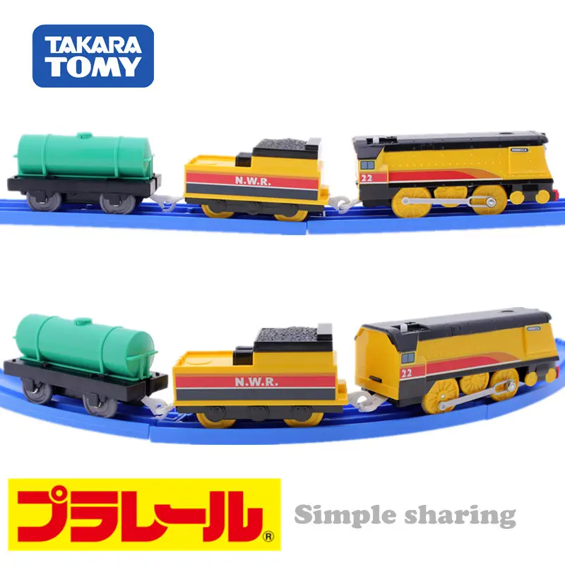 Takara Tomy Pla Rail Plarail поезд и друзья TS-08 Rebecca Япония железнодорожный поезд моторизованный Электрический локомотив модель игрушки