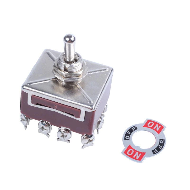 10A/380VAC 15A/250VAC 3 положения 4PDT ВКЛ./ВЫКЛ./вкл. 12 Pin тумблер