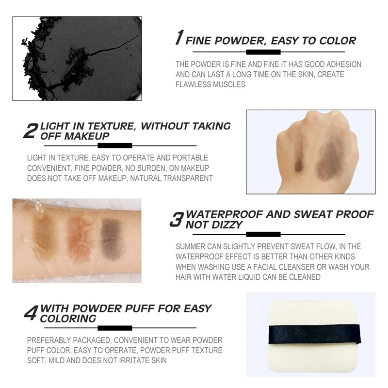 Sevich Hair Powder Hairline Shadow Powder Hair Capillary Fibers Waterproof Repair Hairline Styling Loss Prevention 5 Color hair building powder hair building fibers