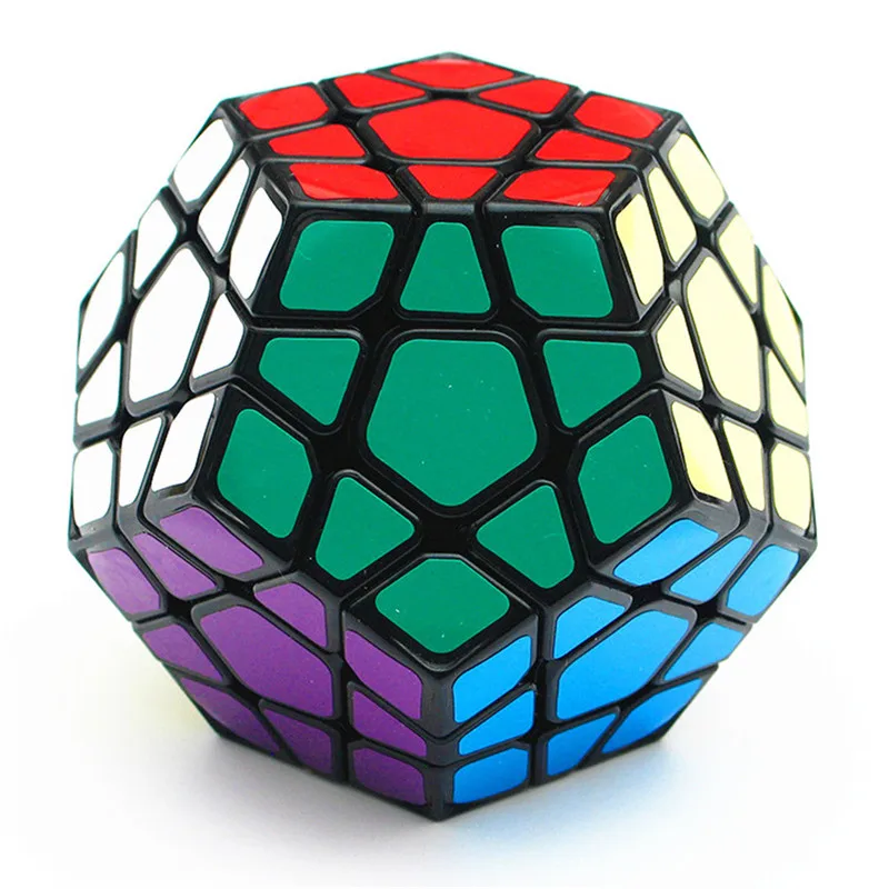 ShengShou JiGuang 3x3x3 Megaminx скорость головоломка волшебный куб быстрый ультра-Гладкий 3x3 Твист Головоломка образовательная разведка детские игрушки - Цвет: Черный