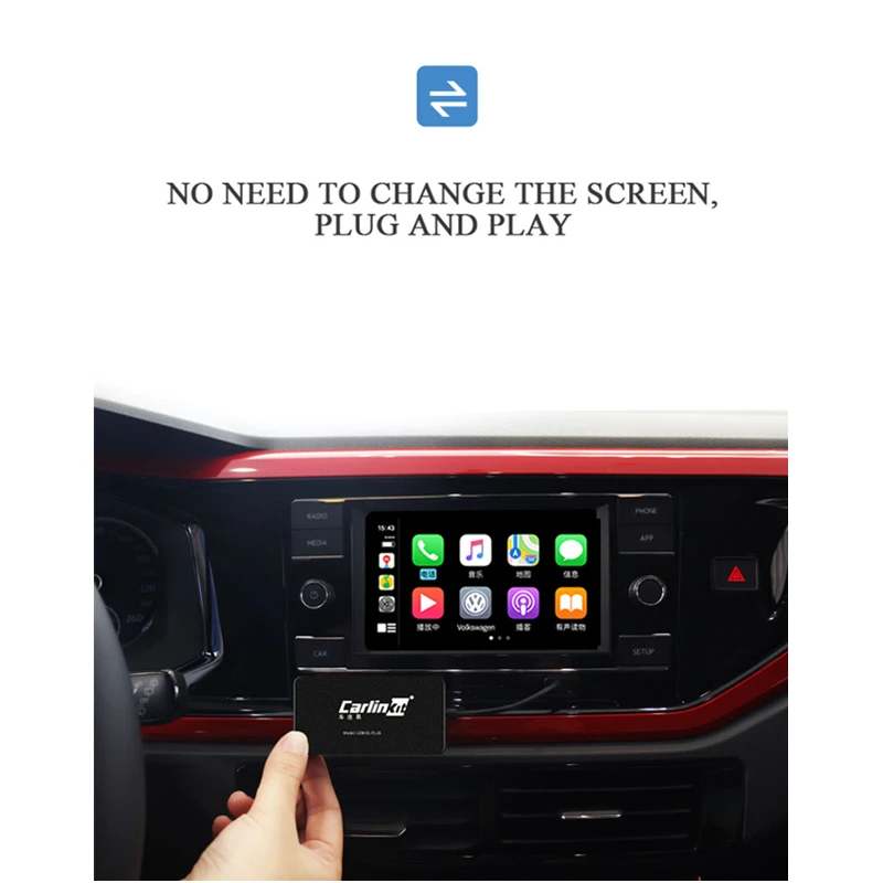 автомобильный телевизор авто Carplay беспроводной игровой набор Carlinkit Smart Link для Apple