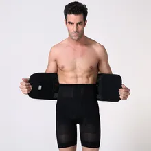 Корректирующий пояс для тела, мужской компрессионный корсет, пояс для похудения, фитнес пояс-корсаж, триммер, сжигание жира на животе, Корректирующее белье для живота