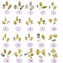 Разъем SMA штекер и гнездо обжимной разъем для RG316 RG174/RG58 RG142/RG8X LMR240/RG5 RG6/RG8 LMR400 радиочастотный коаксиальный