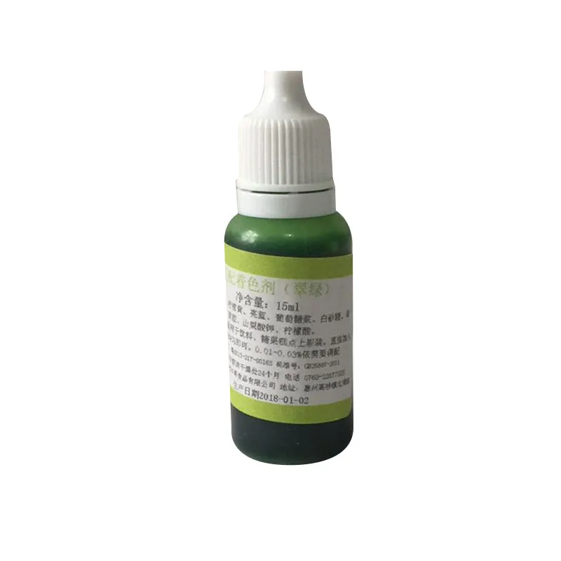 15ML Epoxy Resin Pigment UV Coloring Dye Colorant DIY Handmade Crafts Supplies MU8669 - Цвет: Light green