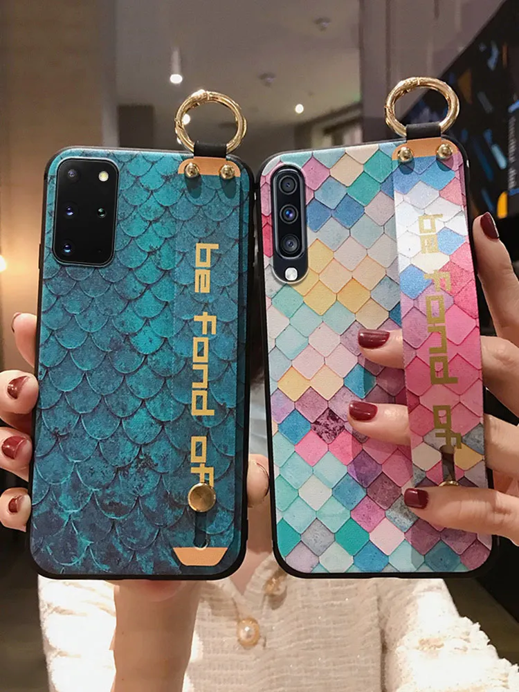 SoCouple для Samsung Galaxy A51 50 70 71 20 30 21s S8 S9 S10 plus S20 FE Note 10 Ultra M51 Plus чехол телефона с ремешком