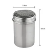 Miliner Stainless Steel Chocolate Shaker Cocoa Flour Coffee Sifter + 16Pcs Coffee Stencils Template Strew Pad Duster Spray ► Photo 3/6