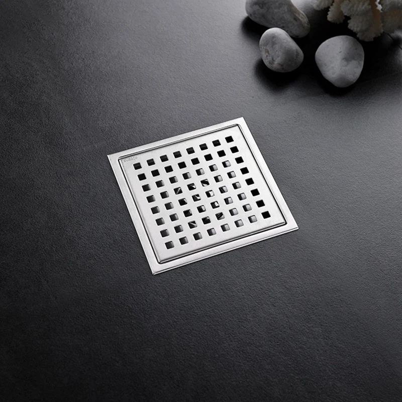 

Hot Tile Insert Square Floor Waste Grates Shower Drain 304 Stainless Steel Anti-Odor Floor Drain