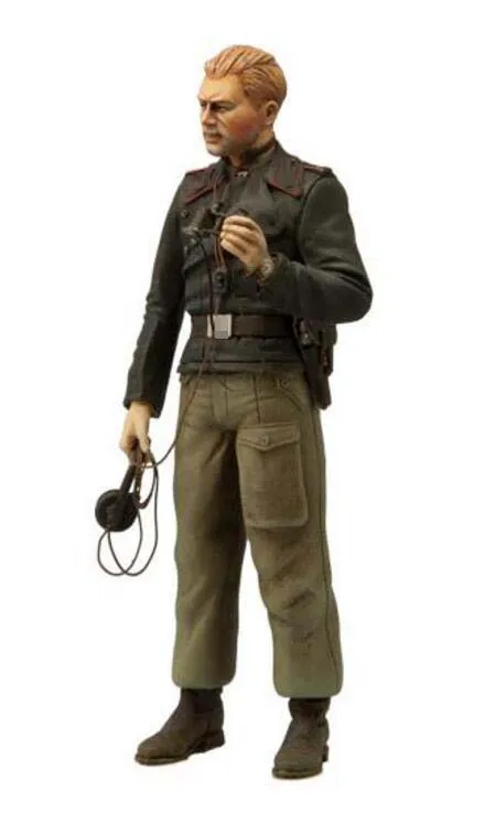 1/16 шкала Неокрашенная смола фигура Panzer Crew Коллекционная фигура