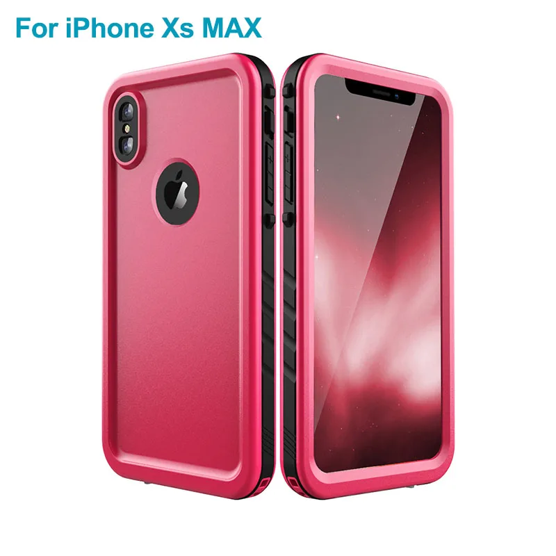 iPhone Xs Max Водонепроницаемый чехол для iPhone X XS Max XR 8 7 6, чехол для плавания для дайвинга, водонепроницаемый чехол с защитой от падения, полный защитный Чехол ip68 - Цвет: iPhone Xs Max