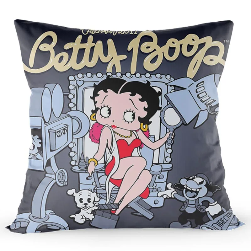 Мультяшная аниме Betty Boop Девушка Наволочка на заказ Мода уникальный принт наволочка свадьба для дома или офиса, декоративные наволочки