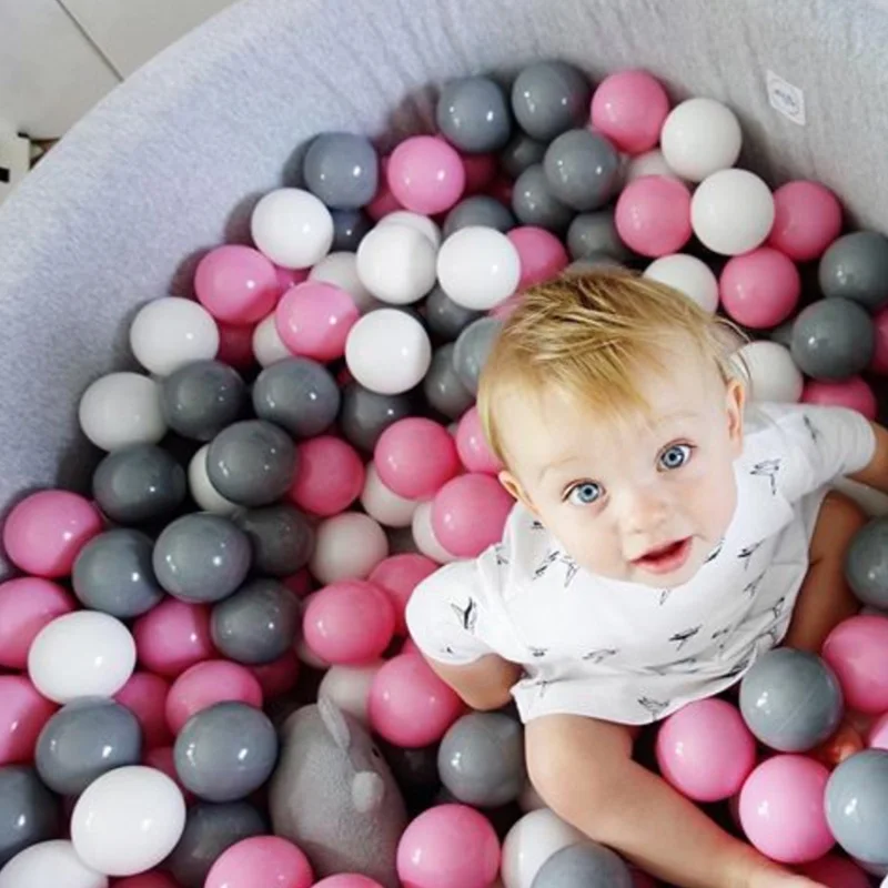 50 Pcs/Lot Eco-Friendly Colorful Balls Soft Plastic Ocean Ball Funny Baby Swim Pool Pit Toys Water Pool Ocean Wave Balls Dia 7cm 2