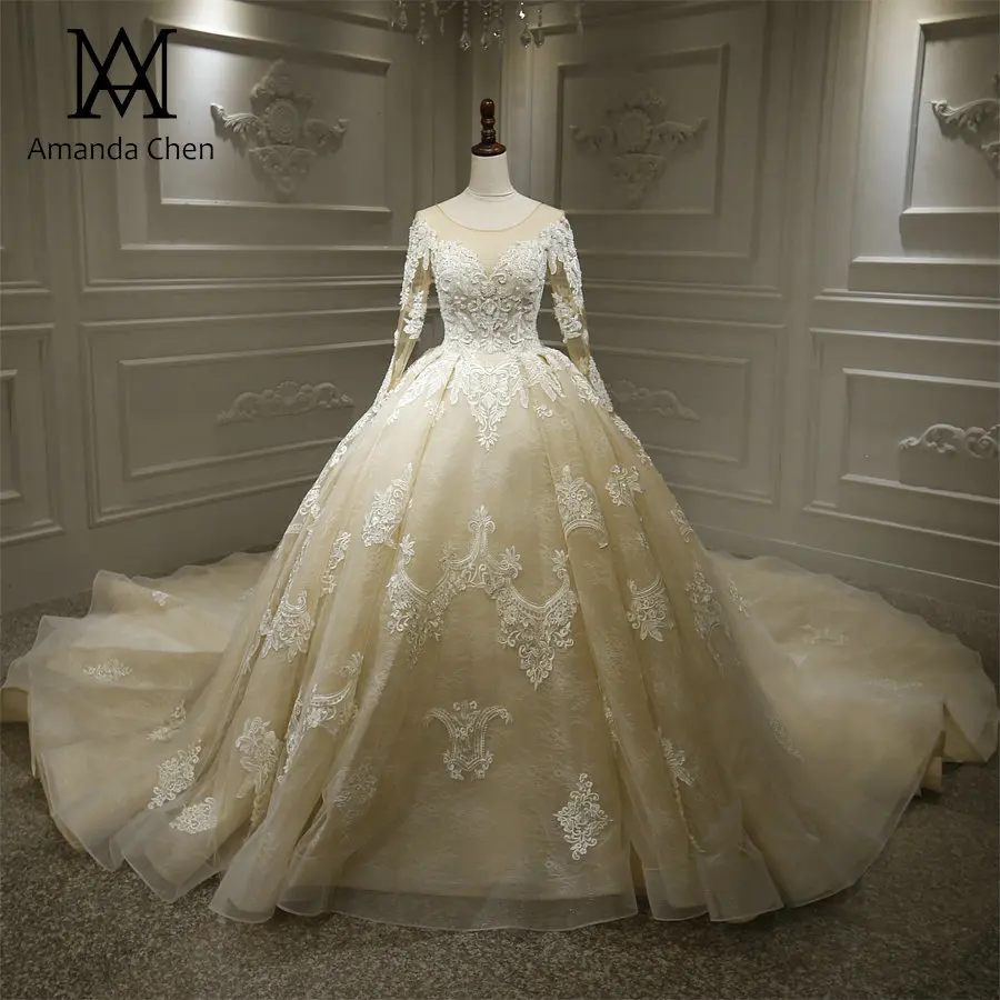 Vestido de Noiva courte кружево с аппликацией и длинным рукавом низкая черное свадебное платье