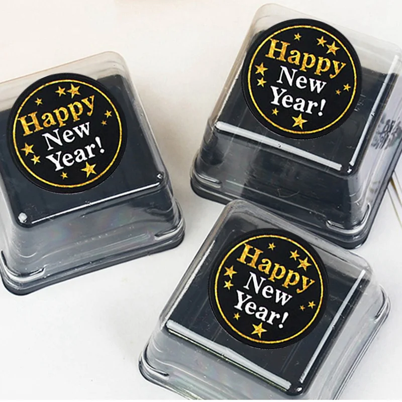 60pcs Gold Black Happy New Year Stickers Paper Adhesive Packaging Sealing Label Kraft Sticker Gift Stickers 2020 New Year Decor 60pcs Gold Black Happy New Year Stickers Paper Adhesive Packaging Sealing Label Kraft Sticker Gift Stickers 2020 New Year Decor