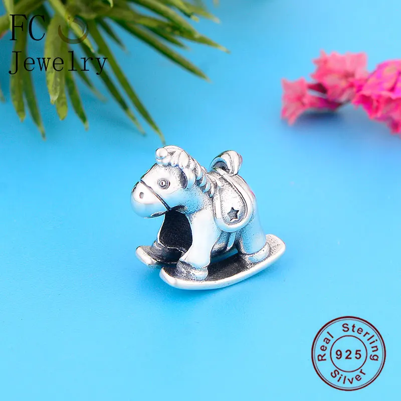 

FC Jewelry Fit Original Pandora Charm Bracelet 100% 925 Silver Carousel Bruno Unicorn Bead Making Christmas Moments Berloque New