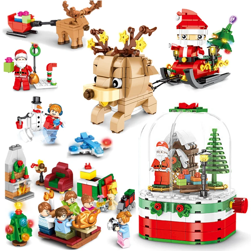 Новый веселый рождественский Тематический Подарок Санта Клаус Лось развивающие