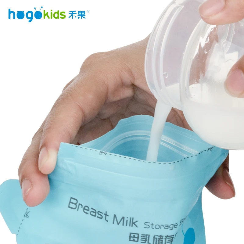 Hogokids, 30 шт, детские пакеты для хранения грудного молока, 200 мл, без бисфенола, морозильная камера, пакеты для кормления, безопасные мешки для грудного молока