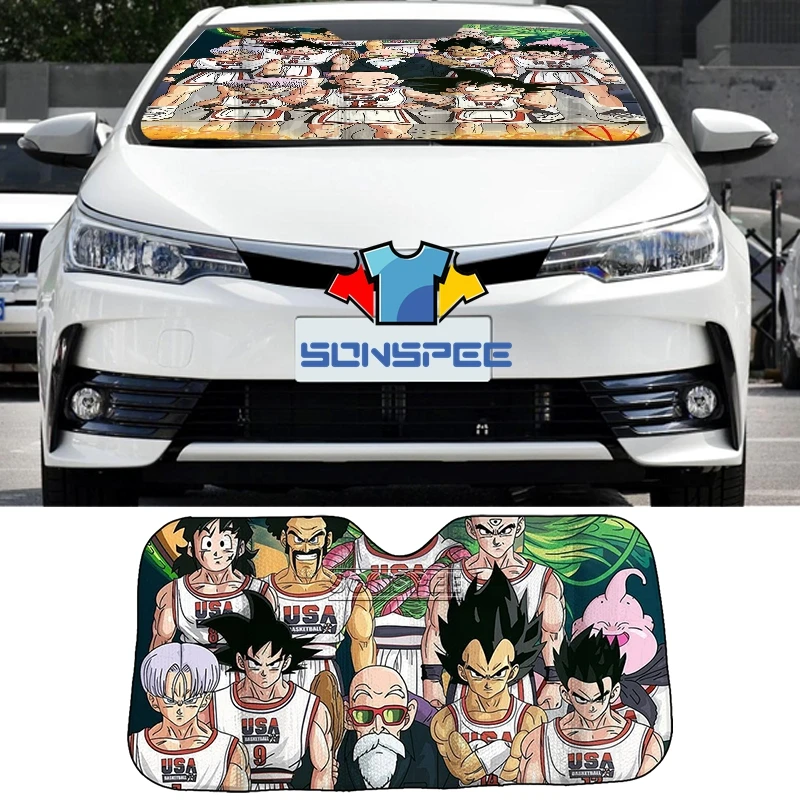 Супер Saiyan Wukong Dragon Ball Z лобовое стекло автомобиля солнцезащитных теней Авто