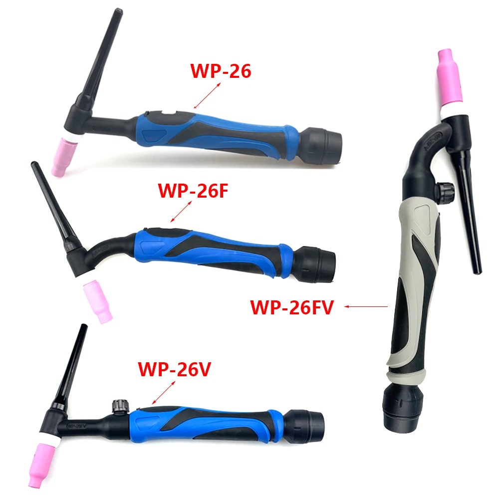 TIG Torch Body Argon Welding Torch Head WP26 Flex Air Cooled Gas Tungsten Arc Welder GTAW A-200 Flex welding torch